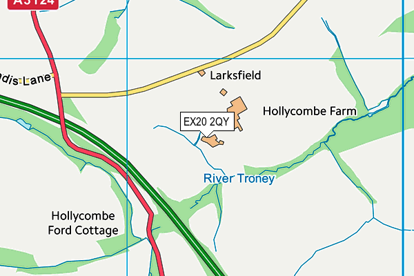 EX20 2QY map - OS VectorMap District (Ordnance Survey)