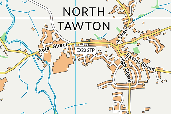 EX20 2TP map - OS VectorMap District (Ordnance Survey)