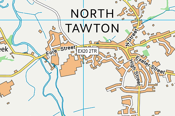 EX20 2TR map - OS VectorMap District (Ordnance Survey)