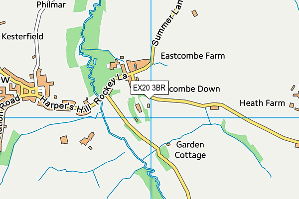 EX20 3BR map - OS VectorMap District (Ordnance Survey)