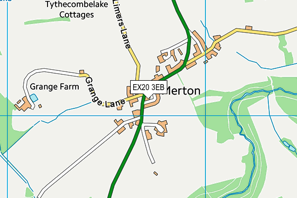 EX20 3EB map - OS VectorMap District (Ordnance Survey)