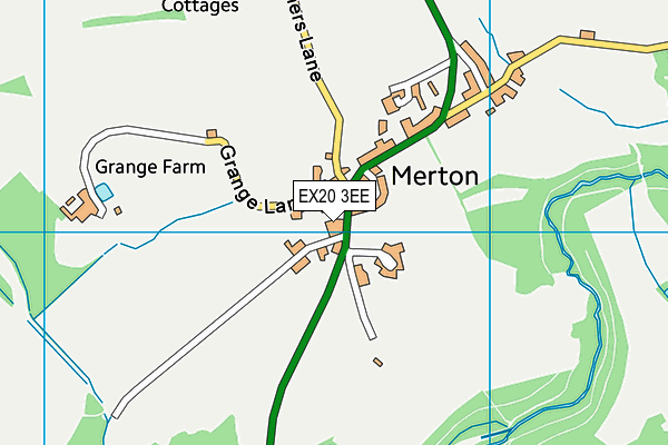 EX20 3EE map - OS VectorMap District (Ordnance Survey)