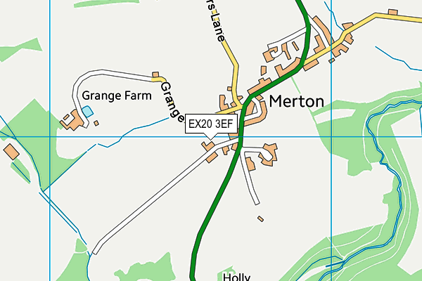 EX20 3EF map - OS VectorMap District (Ordnance Survey)