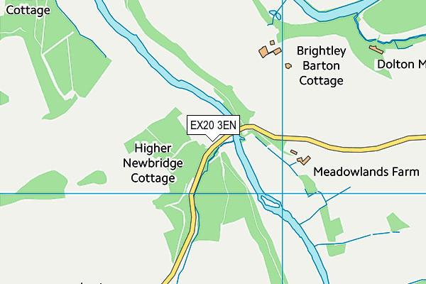 EX20 3EN map - OS VectorMap District (Ordnance Survey)