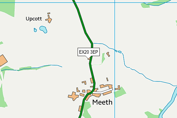 EX20 3EP map - OS VectorMap District (Ordnance Survey)