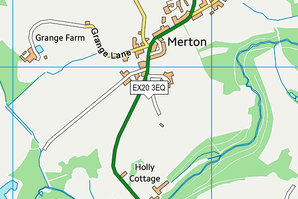Clinton Hall Merton map (EX20 3EQ) - OS VectorMap District (Ordnance Survey)