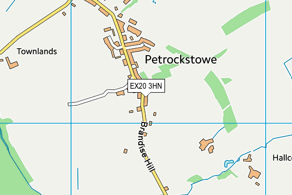 EX20 3HN map - OS VectorMap District (Ordnance Survey)