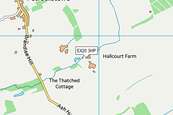 EX20 3HP map - OS VectorMap District (Ordnance Survey)