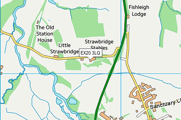 EX20 3LQ map - OS VectorMap District (Ordnance Survey)