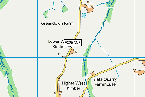 EX20 3NF map - OS VectorMap District (Ordnance Survey)