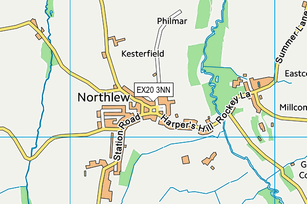 EX20 3NN map - OS VectorMap District (Ordnance Survey)