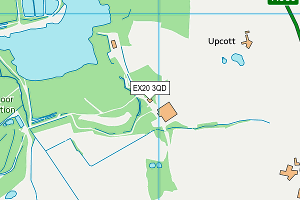 EX20 3QD map - OS VectorMap District (Ordnance Survey)