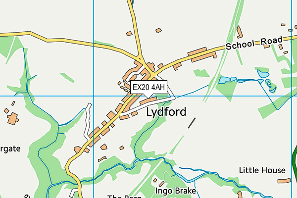 EX20 4AH map - OS VectorMap District (Ordnance Survey)