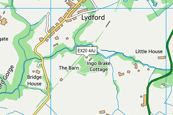 EX20 4AJ map - OS VectorMap District (Ordnance Survey)