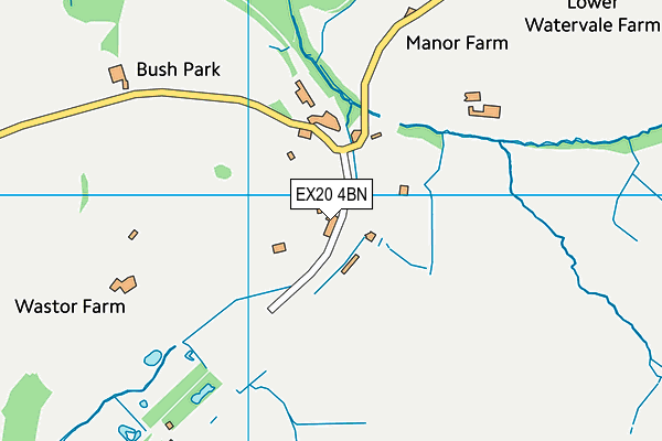 EX20 4BN map - OS VectorMap District (Ordnance Survey)