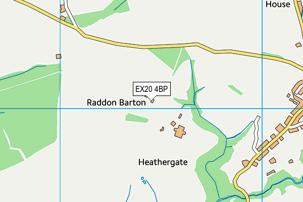 EX20 4BP map - OS VectorMap District (Ordnance Survey)