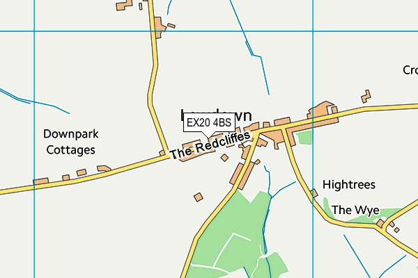 EX20 4BS map - OS VectorMap District (Ordnance Survey)