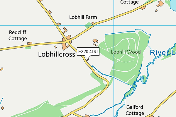 EX20 4DU map - OS VectorMap District (Ordnance Survey)