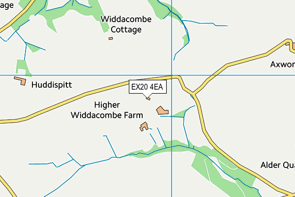 EX20 4EA map - OS VectorMap District (Ordnance Survey)