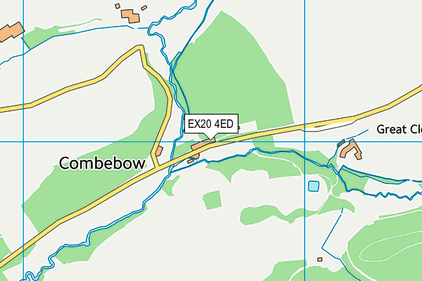 EX20 4ED map - OS VectorMap District (Ordnance Survey)