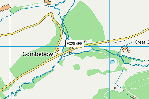 EX20 4EE map - OS VectorMap District (Ordnance Survey)