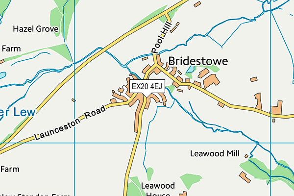 EX20 4EJ map - OS VectorMap District (Ordnance Survey)