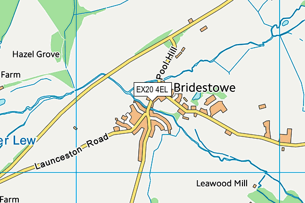 Bridestowe Primary School map (EX20 4EL) - OS VectorMap District (Ordnance Survey)