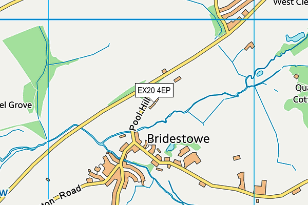 EX20 4EP map - OS VectorMap District (Ordnance Survey)