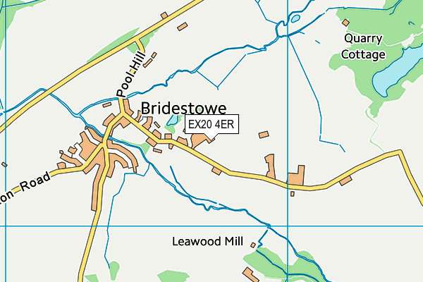 EX20 4ER map - OS VectorMap District (Ordnance Survey)