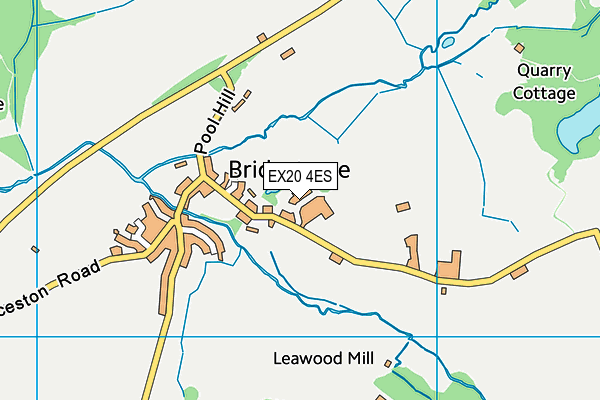 EX20 4ES map - OS VectorMap District (Ordnance Survey)