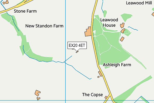 EX20 4ET map - OS VectorMap District (Ordnance Survey)