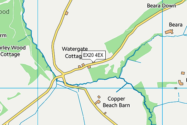 EX20 4EX map - OS VectorMap District (Ordnance Survey)