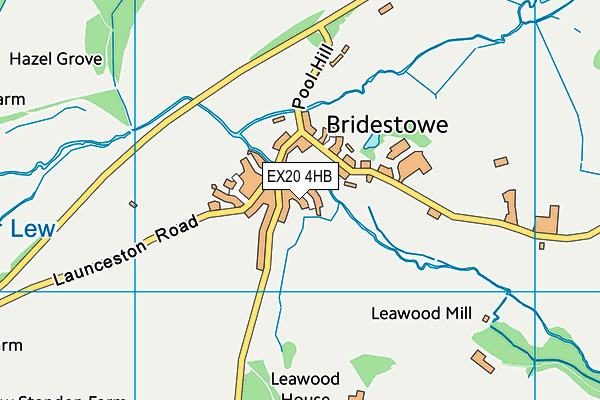 EX20 4HB map - OS VectorMap District (Ordnance Survey)