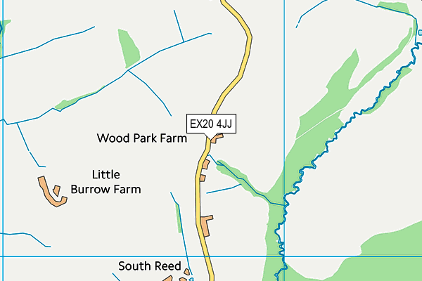 EX20 4JJ map - OS VectorMap District (Ordnance Survey)