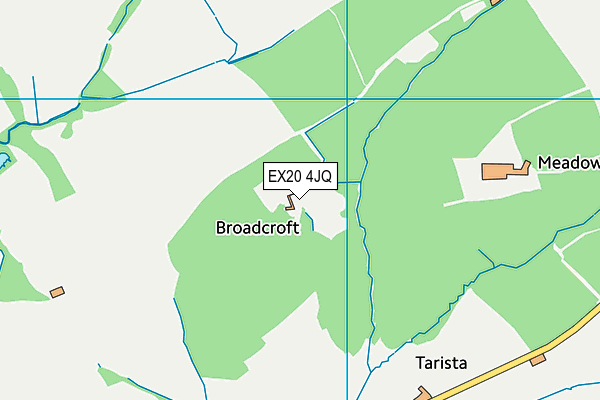 EX20 4JQ map - OS VectorMap District (Ordnance Survey)