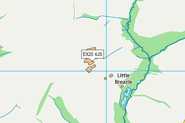 EX20 4JS map - OS VectorMap District (Ordnance Survey)