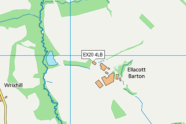 EX20 4LB map - OS VectorMap District (Ordnance Survey)