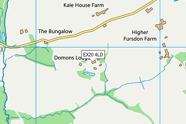 EX20 4LD map - OS VectorMap District (Ordnance Survey)