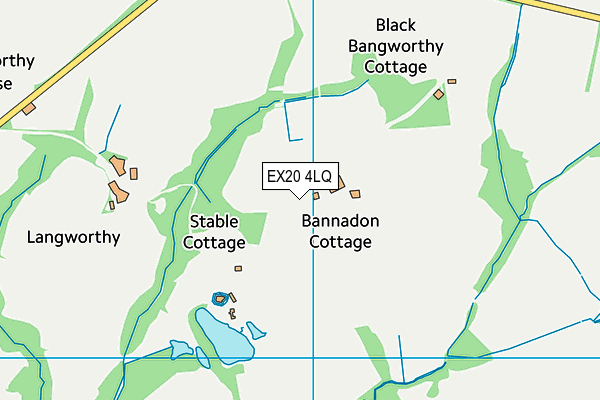 EX20 4LQ map - OS VectorMap District (Ordnance Survey)