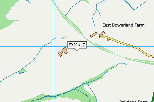 EX20 4LZ map - OS VectorMap District (Ordnance Survey)