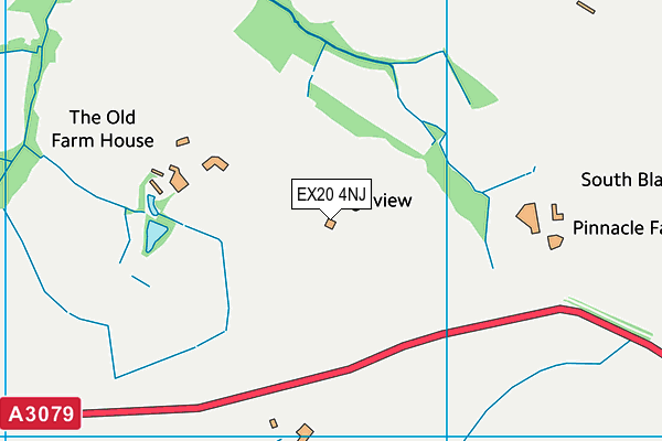 EX20 4NJ map - OS VectorMap District (Ordnance Survey)