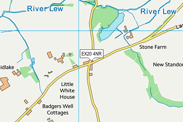 EX20 4NR map - OS VectorMap District (Ordnance Survey)