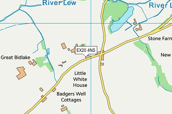 EX20 4NS map - OS VectorMap District (Ordnance Survey)