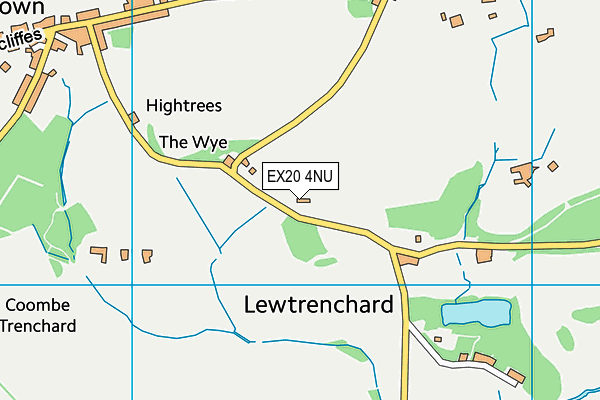 EX20 4NU map - OS VectorMap District (Ordnance Survey)