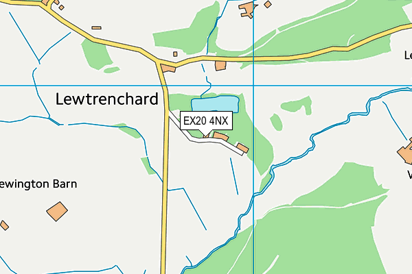 EX20 4NX map - OS VectorMap District (Ordnance Survey)