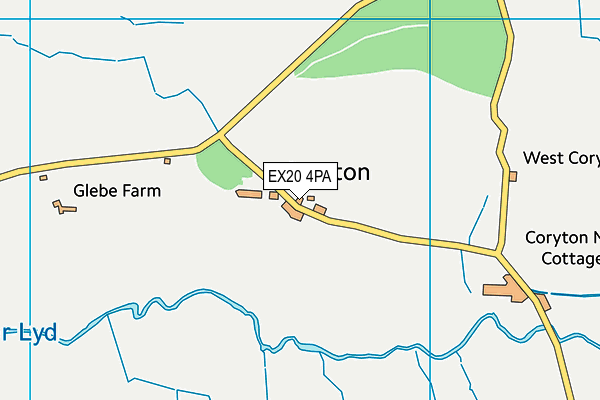 EX20 4PA map - OS VectorMap District (Ordnance Survey)