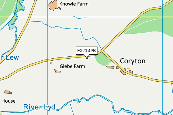 EX20 4PB map - OS VectorMap District (Ordnance Survey)