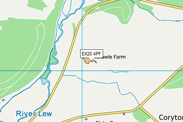 EX20 4PF map - OS VectorMap District (Ordnance Survey)