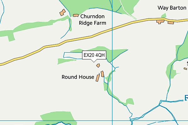 EX20 4QH map - OS VectorMap District (Ordnance Survey)