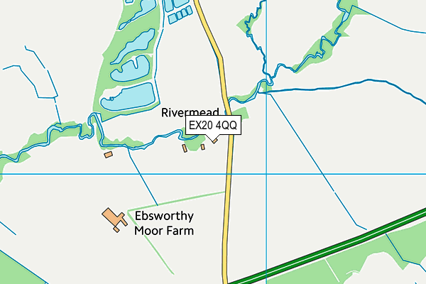 EX20 4QQ map - OS VectorMap District (Ordnance Survey)